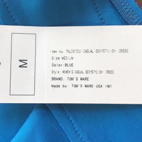 Blue Casual Peplum Dress - Picture 5 of 8